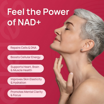 NAD+ Supplement for Women - NMN Alternative with β-NAD+, Trans-Resveratrol, CoQ10, D-Ribose - Promotes Cellular Renewal, Energy, and Radiant Skin Health - 60 Capsules Advanced